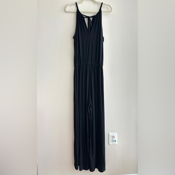 Jack Pants - Jack Women’s Black Stretch Jumpsuit, Size Large